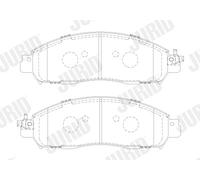 JURID 574029J Kit de plaquettes de frein, frein à disque pour NISSAN