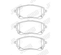 JURID 574042J Kit de plaquettes de frein, frein à disque pour SUZUKI,TOYOTA