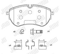 JURID 574046J Kit de plaquettes de frein, frein à disque pour VW