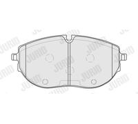 JURID 574078J Kit de plaquettes de frein, frein à disque pour VW