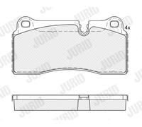 JURID 574144J Kit de plaquettes de frein, frein à disque pour BMW