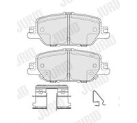 JURID 574155J Kit de plaquettes de frein, frein à disque pour HONDA