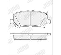 JURID 574157J Kit de plaquettes de frein, frein à disque pour TOYOTA