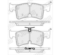JURID 574281J Kit de plaquettes de frein, frein à disque pour VW