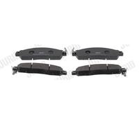 JURID BRAKE PADS, 573857J, FRONT, FOR NISSAN NAVARA NP300 PLATFORM/CHASSIS 2015-, OE-MATCHING QUALITY, LOW NOISE & LONG LIFE