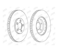 JURID Disques De Frein Avant Ø320 Mm Ventilés Pour Jaguar S-Type XJ Super Eight