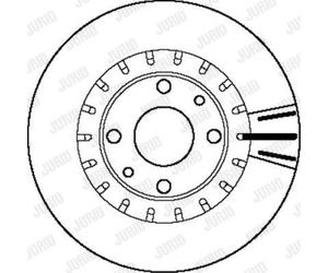 JURID Disques De Frein Avant Ventilés Pour Lada Kalina Kombi 2194 1117 2192