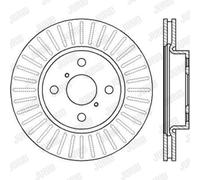 JURID Disques De Frein Avants Ø258 Mm Ventilés Pour Toyota Yaris Kasten Charade