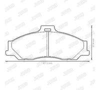 JURID Plaquettes De Frein Avant Pour Mazda B-Série BT-50 Pick-Up Ford Ranger