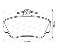 JURID Plaquettes De Frein Ensemble De Plaquettes Avant Pour Volvo 440 K 480 E