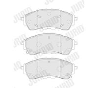 JURID Plaquettes De Frein Pour Ford Ranger TKE 2.0 ECOBLUE 4X4