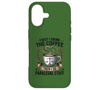 Juridique Professionnel Parajuriste Amoureux du Café Bureau Humour Coque pour iPhone 17