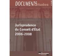 Jurisprudence Du Conseil D'etat 2006-2008