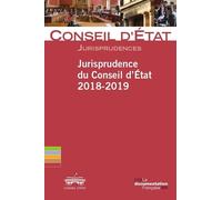Jurisprudence Du Conseil D'etat 2018-2019