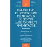 jurisprudence et doctrine dans l'élaboration du droit de la responsabilité admin (171)