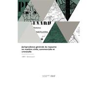 Jurisprudence générale du royaume en matière civile, commerciale et criminelle - Dalloz - Hachette Bnf - broché - Livre