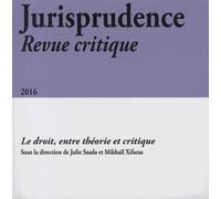 Jurisprudence Revue Critique 2016 - Le Droit, Entre Théorie Et Critique