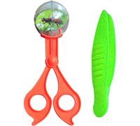 JUROICESSRY 2PCS ORANGE ET VERT Nature Exploration Toys Insectes Patcher ciseaux Chating Tweezers Clamp Cleaning Tool Kids Toy