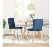 Juroupi Chaises à Manger Lot de 2 Bleu Tissu,Chaise Confortable,Fauteuil de Table