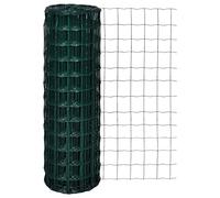 Juroupi Clôture Euro Acier 10 x 1,2 m Vert Barriere Jardin Exterieur,Barriere Jardin,Portillon Grillage