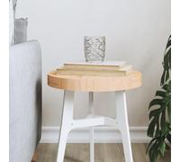 Juroupi Dessus de Table Rond Ø30x3 cm Bois de pin Massif,Table Basse Salon,Petite Table Basse,Table Basse Rétro