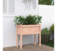 Juroupi Jardinières avec Pieds 70x31x70 cm Bois Massif Douglas,Jardiniere sur Pieds,Bac avec Treillis,Jardiniere Terrasse