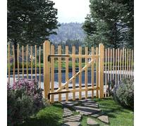 Juroupi Portillon simple de clôture Bois de noisetier 100x100 cm,Barriere Jardin Exterieur,Barriere Jardin,Portillon Grillage