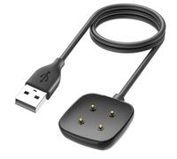 Jurqqer Chargeur Magnétique pour Fitbit Sense 2 / Versa 4 / Versa 3 / Sense - Câble USB de Charge Rapide 1m (3.3FT) - Chargeur Montre Connectée Compatible avec Fitbit Sense 2/1, Versa 4/3