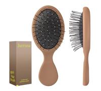 Jurrissa Mini brosse à cheveux pour femmes et filles - Portable - Format voyage pour poches, sac à main, sac à dos - Mini brosse démêlante pour tous les types de cheveux - Petite brosse à cheveux pour