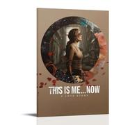 JURRYTHHTR Poster esthétique « This Is Me Now » - Impression sur toile - Art moderne pour salon - 40 x 60 cm - Style cadre