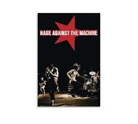 JURRYTHHTR Poster Rage Against The Machine - Impression sur toile - Impression sur toile moderne pour salles de séjour - 50 x 75 cm - Style sans cadre