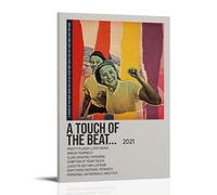 JURYEYRBGT Impression sur toile avec cadre « A Touch of The Beat Gets You Up on Your Feet Gets You Out And Then Into » - Impression moderne pour salon, chambre à coucher, 50 x 75 cm