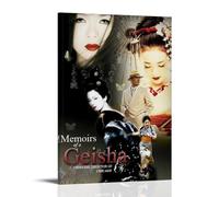 JURYEYRBGT Poster Mémoires d'une Geisha5 - Impression sur toile - Esthétique - Impression moderne pour salon, chambre à coucher - 60 x 90 cm - Style cadre