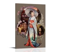 JURYEYRBGT Poster Mémoires d'une Geisha6 - Impression sur toile - Esthétique - Impression moderne pour salon, chambre à coucher - 20 x 30 cm - Style cadre