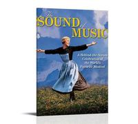 JURYEYRBGT Poster The Sound of Music - Impression moderne sur toile pour salon, chambre à coucher - 60 x 90 cm - Style cadre