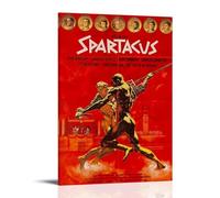 JURYEYRBGT Spartacus Poster mural sur toile esthétique - Impression moderne pour salon, chambre à coucher - 50 x 75 cm - Style cadre