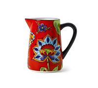 Jus Carafe d'eau Pichets de céramique colorés avec poignées et becs Jug multifonctions Théière créative pour le jus, le thé parfumé, les boissons chaudes et froides Thé Cruche