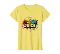Jus créatif : Inspiration Artistique vibrante T-Shirt, Femme, Citron, 3XL