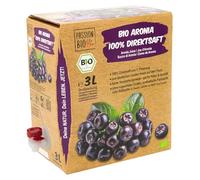 Jus d’aronia bio, 3 L - issu de culture allemande, 100% baies, pack 30 jours, sans sucre ajouté (loi), contient naturellement du sucre.
