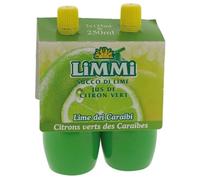 Jus de Citron Vert Pressé Limmi 2 x 125ml - Jus de lime à base de concentré - Idéal cocktails, cuisine et desserts - Saveur acidulée