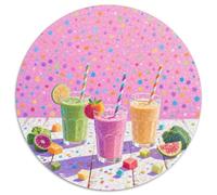 Jus de Fruits Puzzle 1000 Pièces Jouet en Bois Jeu D'Intelligence DécoRation Intérieure Boissons d'été Jeu Éduchatif Challenge Toy Adultes & Enfants des 14 Ans 1000pcs (67.5x67.5cm)