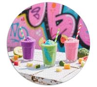 Jus de Fruits Puzzles 1000 Pièces Cadeau Unique Boissons d'été Jeu Éduchatif Challenge Toy À De Qualité Supérieure Peinture Art pour Adultes Enfants 1000pcs (67.5x67.5cm)