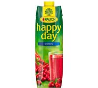 Jus de fruits Rauch Happy Day aux cranberries, enrichi en précieuse vitamine C 1000ml