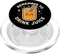 Jus d'orange Mignon et drôle « Remember to Drink Juice » PopSockets PopGrip pour MagSafe