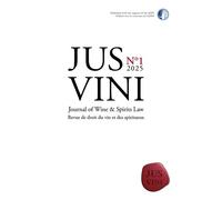 JUS VINI Journal of Wine et Spirits Law - N°2/2025 - Domenico Cavallo - Mare & Martin - broché - Revue