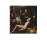 Jusepe De Ribera Impression sur toile Motif martyre de Saint-André 60 x 60 cm