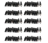 Jushenpoer 100 Pcs Connecteur de Jack Pris Male de DC Puissance Nouveau Pieces de Rechange 3.5mm x 1.35mm