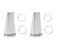 Jushenpoer 100PCS en Acier Inoxydable de 20cm Porte-Cles