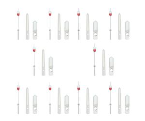 Jushenpoer 10X Ensemble D'Aiguilles SBDX001/SBDC001/SKX007/SRP777 Convient pour Mouvement de Montre NH35 NH36 3 Pointeurs Aiguilles Lumineuses