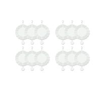 Jushenpoer 12 Pack 10 Pouces Sublimation Wind Spinner Blanks 3D Wind Spinners pour Yard Et Ornements Hanging Decoration